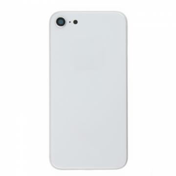 Vitre Arrière Cache Batterie Grand Trou iPhone SE 2020 (A2275 / A2298 / A2296) Blanc No Logo