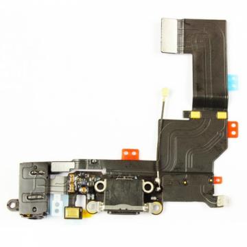 Nappe Connecteur Charge Lightning Audio Jack iPhone 5s Noir