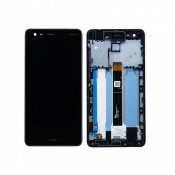 Écran Complet Vitre Tactile LCD+ Châssis Nokia 2.1/Nokia 2 2018/TA-1080/TA-1084/TA-1092/TA-1093 Noir