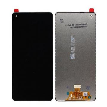 Service Pack sans Chassis Écran Complet Vitre Tactile LCD SAMSUNG A21S (A217F) Noir