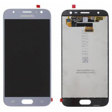 Original Écran Complet Vitre Tactile LCD Samsung Galaxy J3 2017 (J330F) Blanc/Bleu