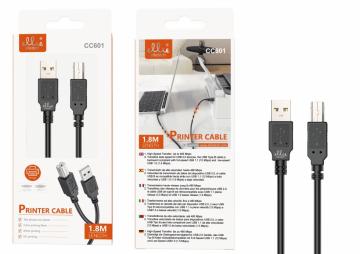 Ellietech CC601 Câble d'imprimante USB Type-B 1.8M