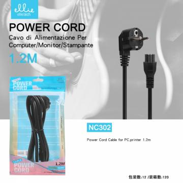 Ellietech NC302 Câble D'alimentation pour Ordinateur 1.2M