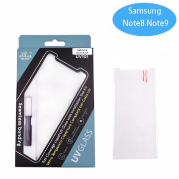Film Protection en Verre Trempé + Glue UV pour Samsung Galaxy Note 8 / Note 9