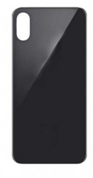 Vitre Arrière Cache Batterie Grand Trou iPhone XS Max  (A1921 / A2101 / A2102 / A2103 / A2104) Noir No Logo
