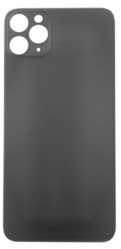 Vitre Arrière Cache Batterie Grand Trou iPhone 11 Pro (A2160 / A2217 / A2215) Gris No Logo