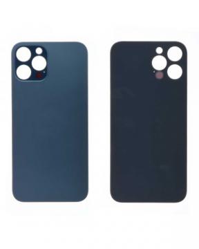 Vitre Arrière Cache Batterie Grand Trou iPhone 12 Pro Max (A2342 / A2410 / A2411 / A2412) Bleu No Logo