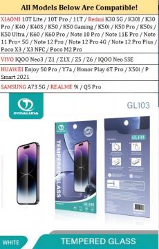 FILM Protection d'écran en Verre trempé pour Samsung A70/A71/A72/Mi 10T/Redmi Note 10 Pro/Redmi Note 10 Pro Max/Redmi Note 11 Pro 5G/Note 11T Pro/Poco X4 Pro 5G/Huawei P smart 2021/Mi 12T/Mi 12T Pro/Poco F4/Poco F4 GT 5G/Poco X4 GT/Honor X8