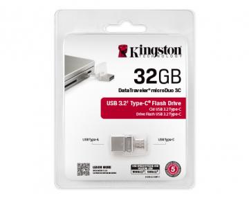 Kingston DataTraveler MicroDuo 3C de Type-C 32GB USB-A+USB-C 3.1