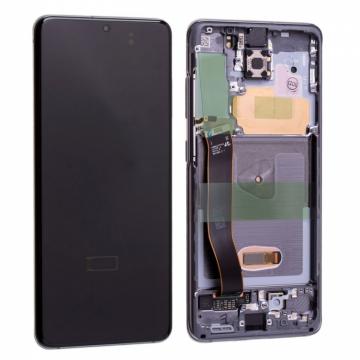 Original Écran Complet Vitre Tactile LCD Châssis Samsung Galaxy S20 Plus/S20+ (G985F/G986F) Service Pack ROUGE