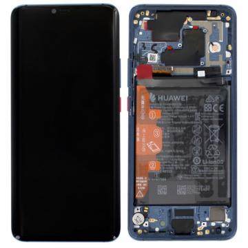 Original Écran Complet Vitre Tactile LCD Châssis + Batterie HUAWEI Mate 20 Pro Service Pack Bleu