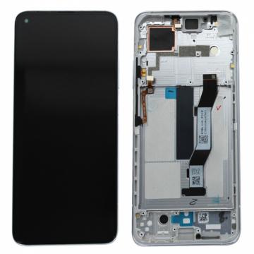 Original Écran Complet Vitre Tactile LCD avec chassis XIAOMI Mi 10T/ Mi 10T Pro 5G Service Pack Argent