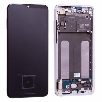 Original Écran Complet Vitre Tactile LCD avec Châssis XIAOMI Mi 9 Lite Service Pack Blanc