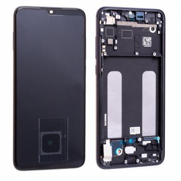 Original Écran Complet Vitre Tactile LCD avec Châssis XIAOMI Mi 9 Lite Service Pack Noir