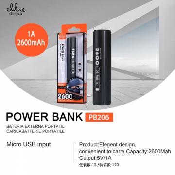 Ellietech PB206 Portable Power Bank 5V / 1A 2600mAh OFF30