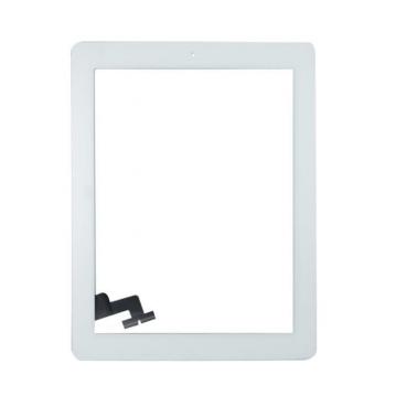 Vitre Tactile+Bouton Home iPad 2 (A1395 / A1396 / A1397) Blanc