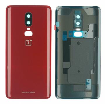 Cache Batterie OnePlus 6 Rouge