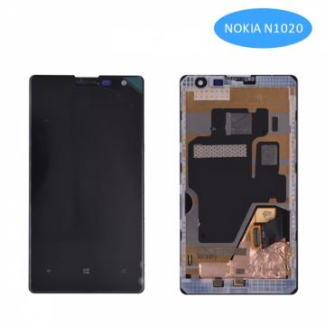 Écran Complet Vitre Tactile LCD Châssis Nokia Lumia 1020/RM-875 Noir