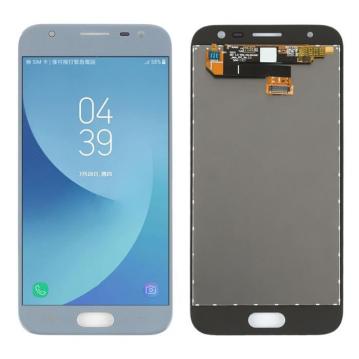 Original Écran Complet Vitre Tactile LCD Samsung Galaxy J3 2017 (J330F) Service Pack Argent / Bleu