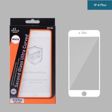 Film 5D Full Glue Protection en Verre Trempé pour iPhone 6 Plus / 6s Plus 5.5" Blanc