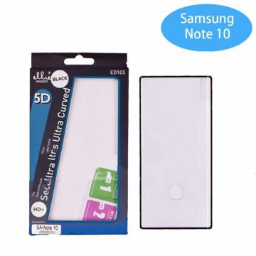 Film Protection Full Glue Courbé Verre Trempé pour Samsung Galaxy Note 10 Noir