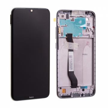 Original Écran Complet Vitre Tactile LCD avec Châssis Xiaomi Redmi Note 8 Service Pack Blanc