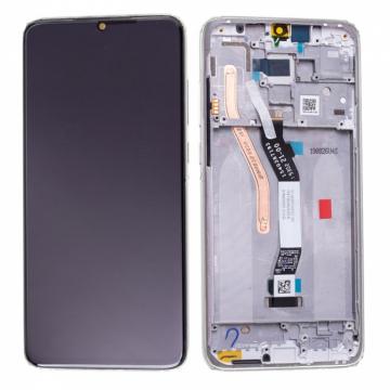 Original Écran Complet Vitre Tactile LCD avec Châssis Xiaomi Redmi Note 8 Pro Service Pack Blanc