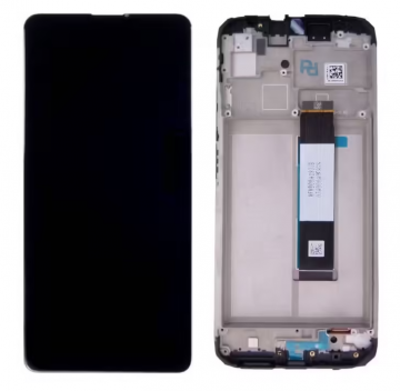 Original Écran Complet Vitre Tactile LCD avec Chassis XIAOMI Redmi 9T Service Pack Noir