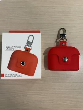 Coque pour Airpods Pro Couleur, Imprimé cuir avec Porte-clés