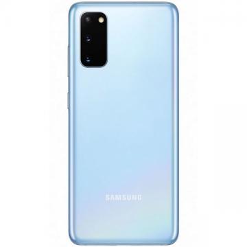 Cache Batterie Samsung Galaxy S20 (G980F) Avec Lentille et Adhesif Bleu