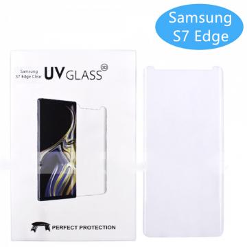 FILM Protection en Verre Trempé+Glue UV pour Samsung Galaxy S7 Edge Clear