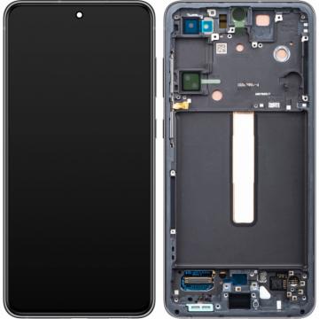 Original Écran Complet Vitre Tactile LCD Châssis Samsung Galaxy S21 FE 5G 2021 (G990B) Service Pack Gris
