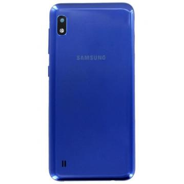 Cache Batterie avec Lentille Samsung A10 (A105F) Bleu