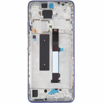 Original Écran Complet Vitre Tactile LCD avec chassis XIAOMI Mi 10T Lite 5G/Redmi Note 9 Pro 5G 2020 Service Pack ATLANTIC BLUE