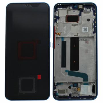 Original Écran Complet Vitre Tactile LCD avec chassis XIAOMI Mi 10 Lite 5G Service Pack Bleu/ Vert